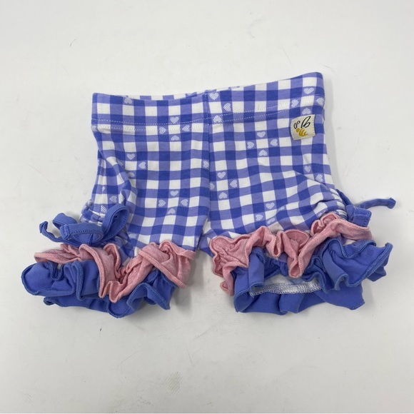 Sweet Honey and Wildflowers Shorties Mint green lavender pink ruffles 12 months - Picture 2 of 8